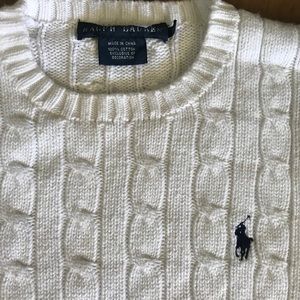 Women’s cable knit sweater . Ralph Lauren Polo